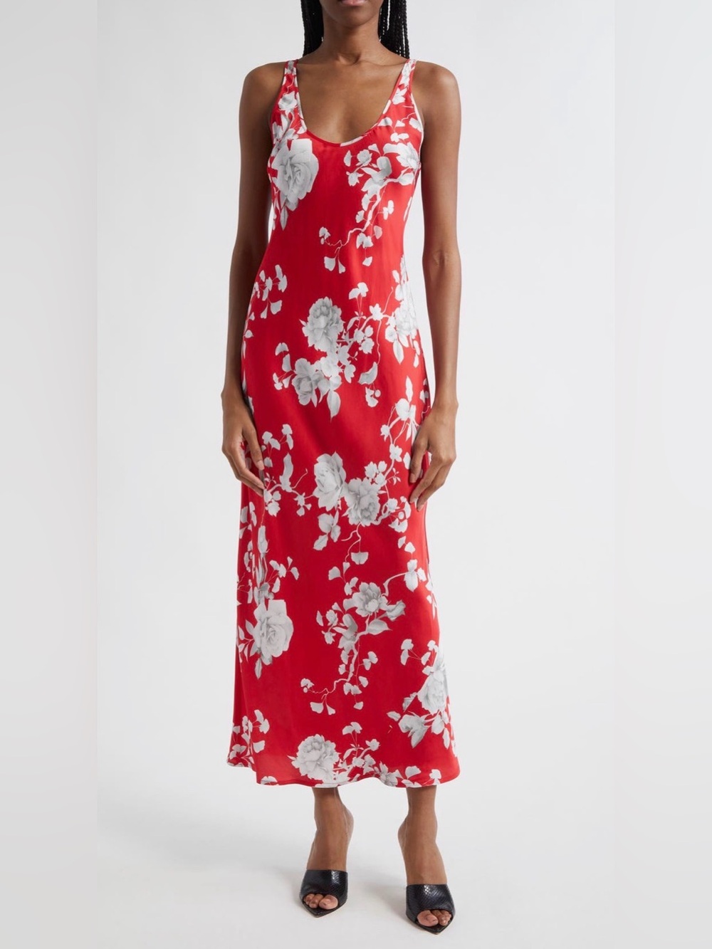 Akiya Floral Sleeveless Silk Satin Maxi Dress
L'AGENCE